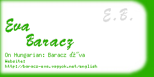 eva baracz business card